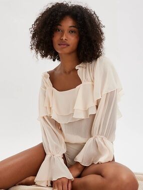 NWT Free People Intimately Give Me Drama Bodysuit size S